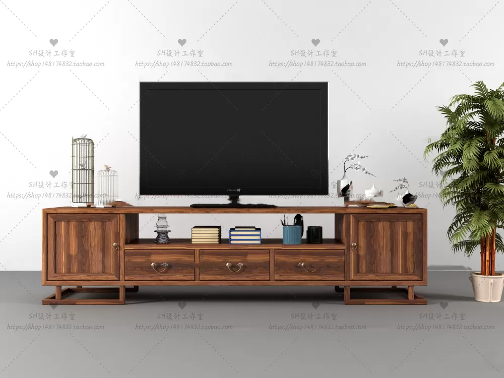 3DSKYFREE – LIVINGROOM - SIDEBOARD - A 3DS MAX MODELS