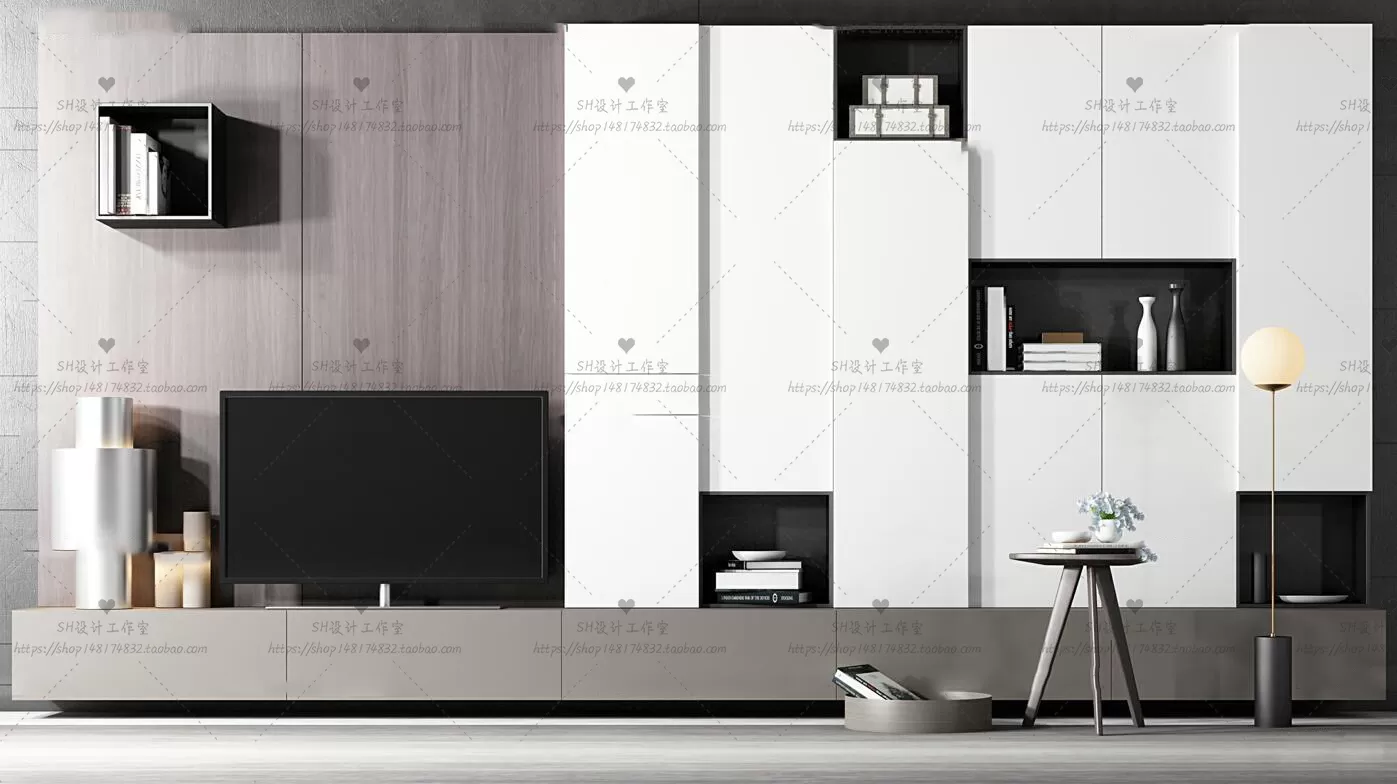 3DSKYFREE – LIVINGROOM - SIDEBOARD - A 3DS MAX MODELS