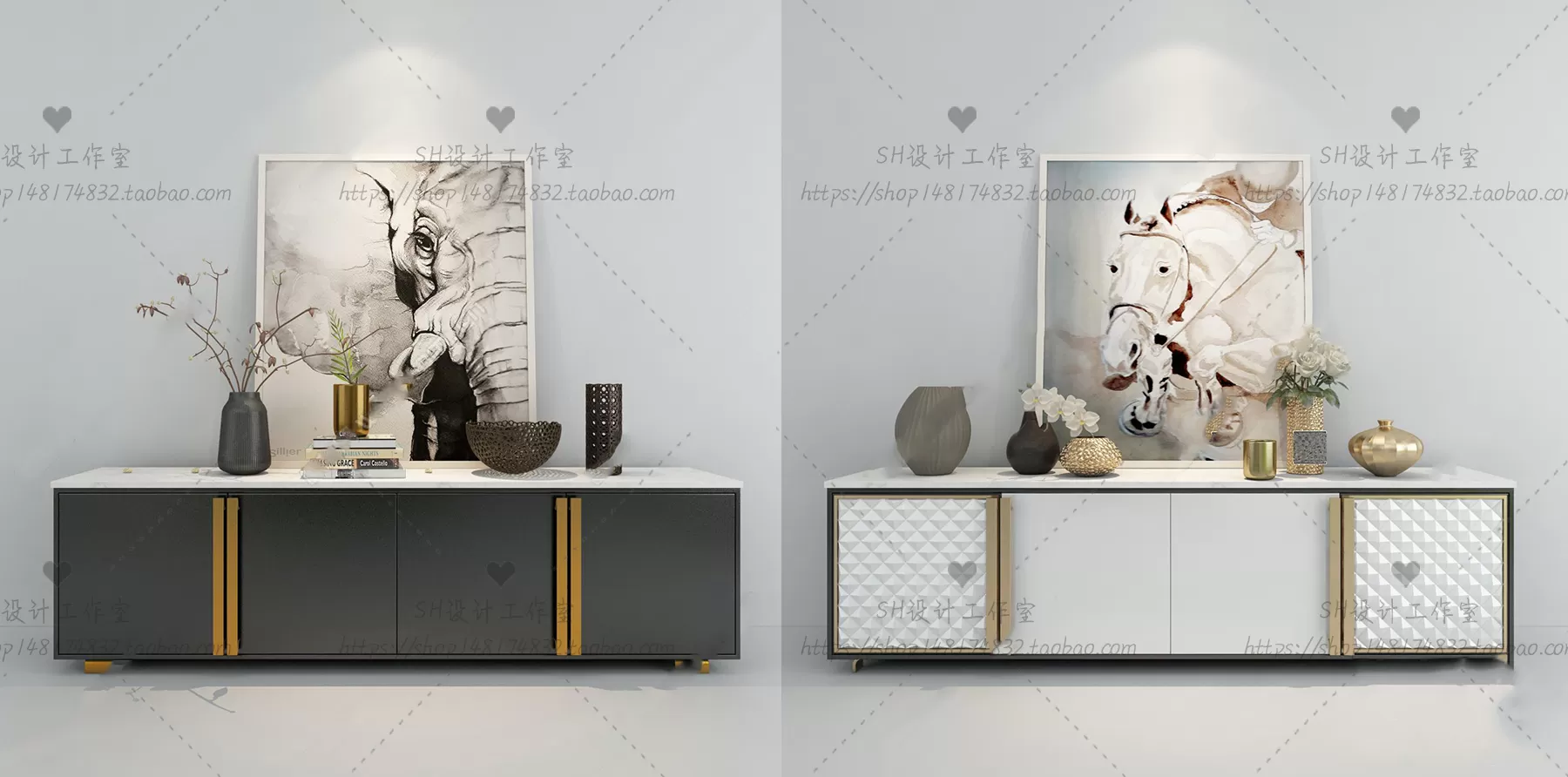 LIVINGROOM - SIDEBOARD - A 3D MODELS