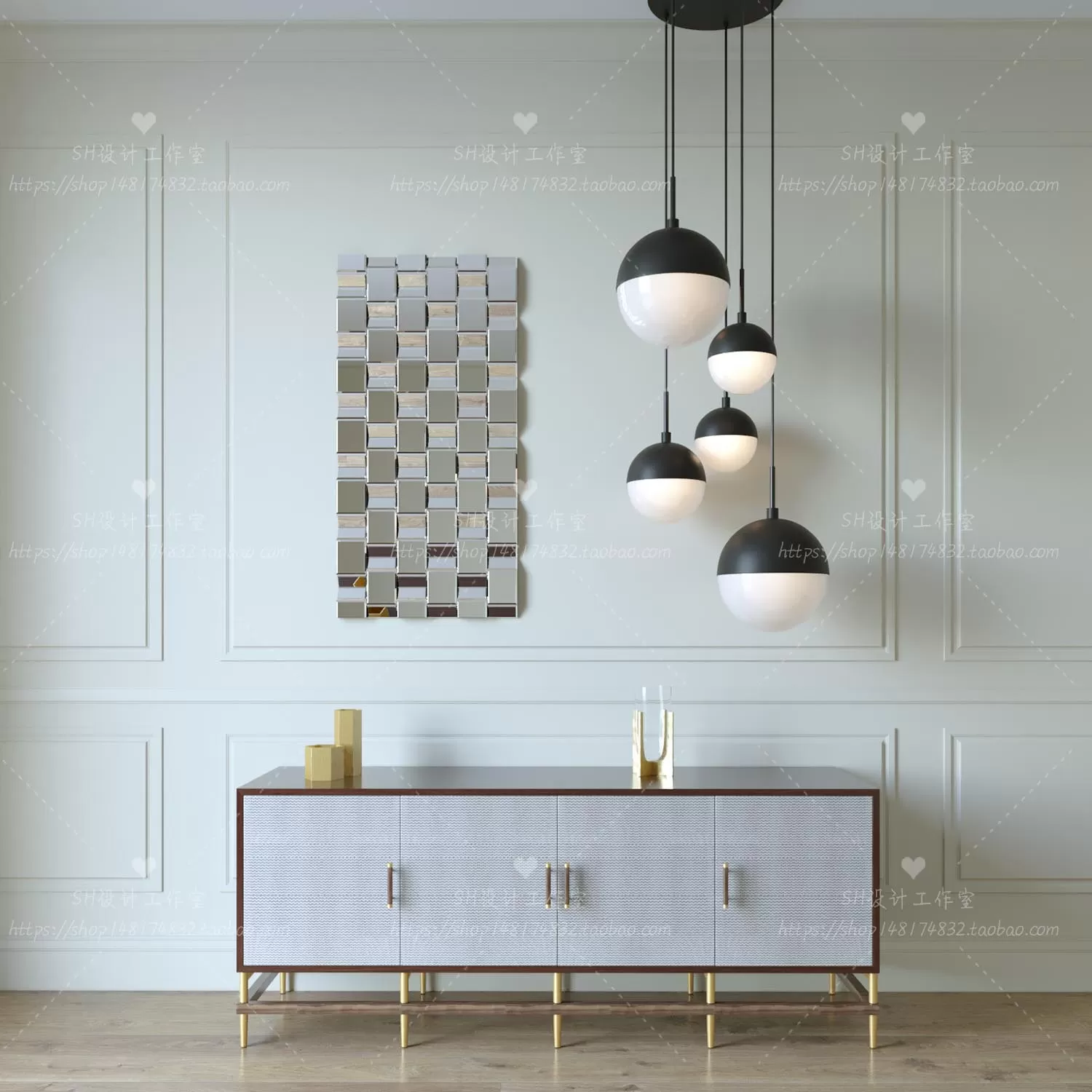 3DSKYFREE – LIVINGROOM - SIDEBOARD - A 3DS MAX MODELS