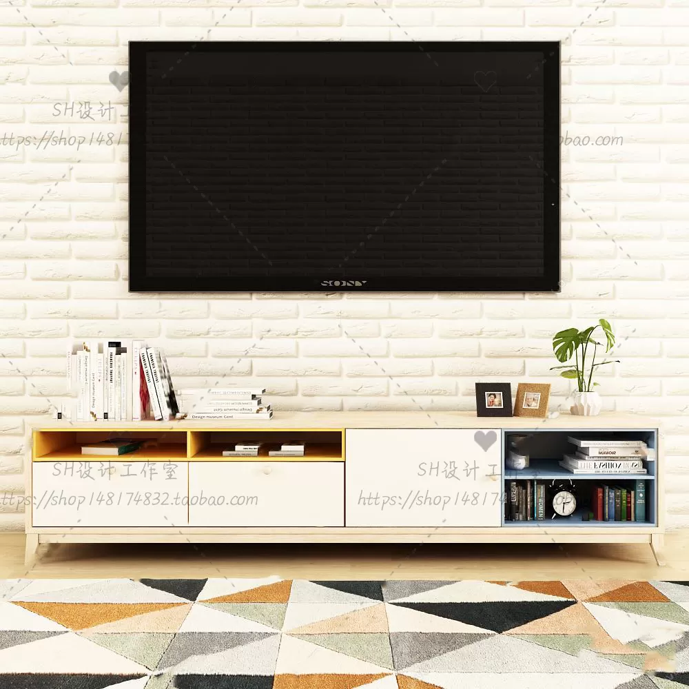 3DSKYFREE – LIVINGROOM - SIDEBOARD - A 3DS MAX MODELS