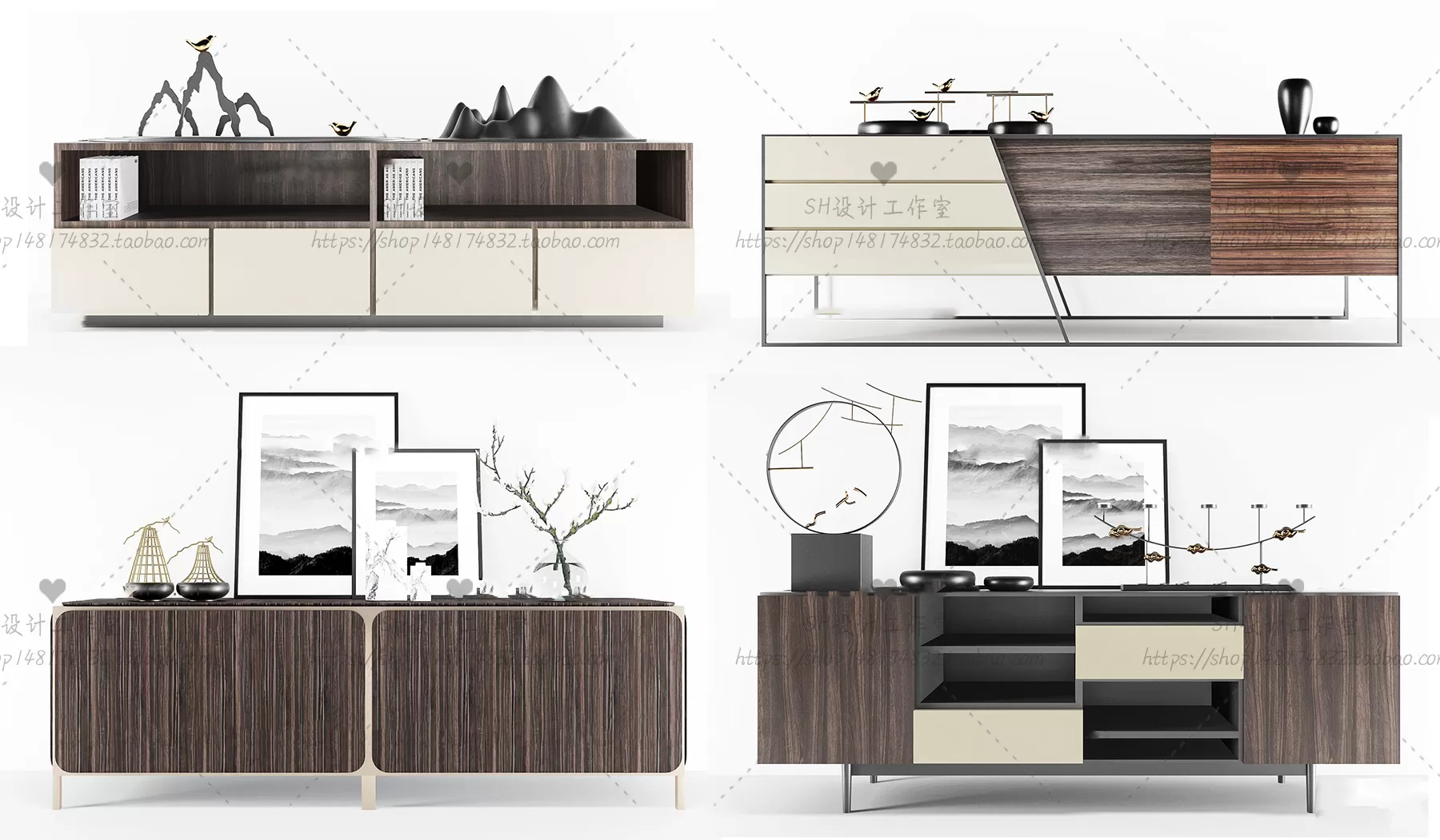3DSKYFREE – LIVINGROOM - SIDEBOARD - A 3DS MAX MODELS