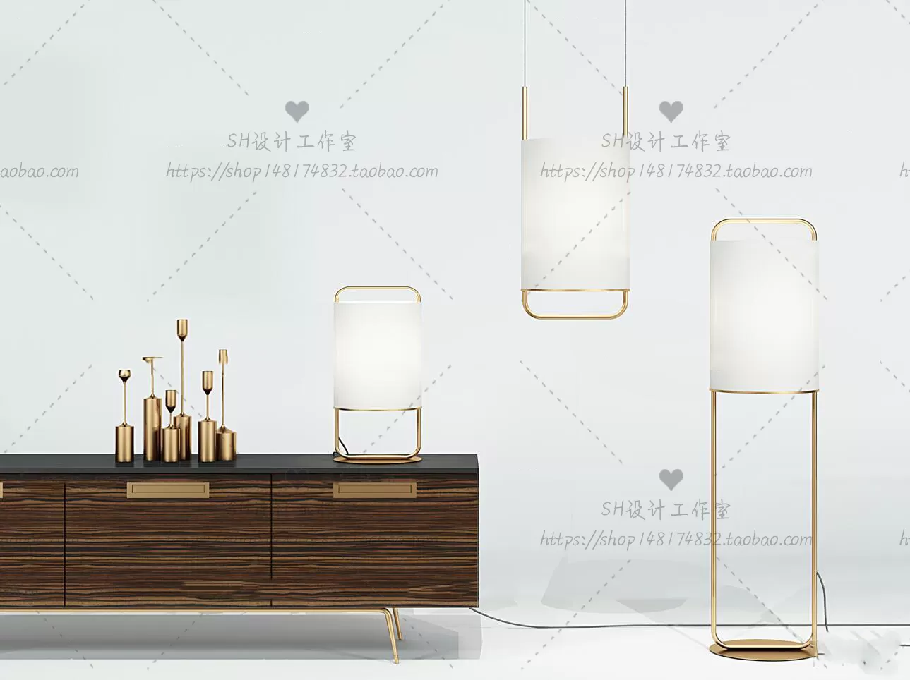 3DSKYFREE – LIVINGROOM - SIDEBOARD - A 3DS MAX MODELS