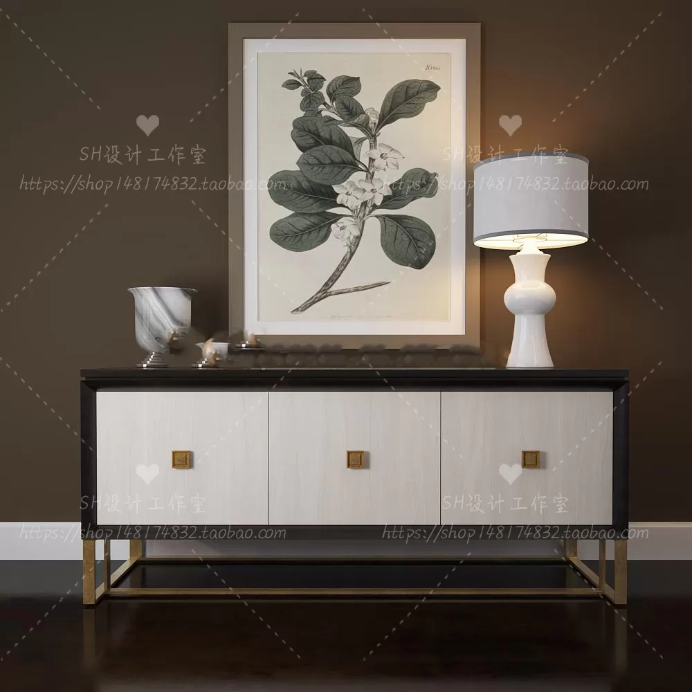 3DSKYFREE – LIVINGROOM - SIDEBOARD - A 3DS MAX MODELS