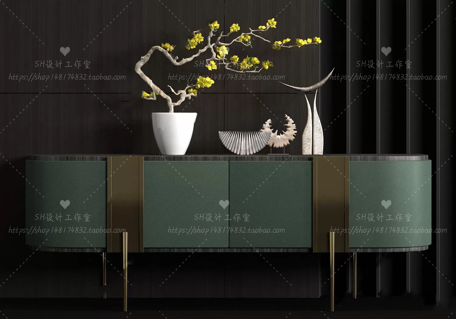 3DSKYFREE – LIVINGROOM - SIDEBOARD - A 3DS MAX MODELS