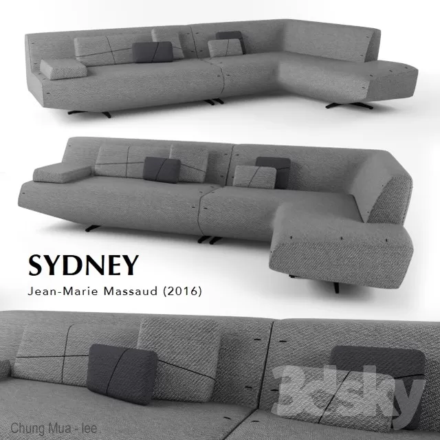 3DSKYFREE – LIVINGROOM - SOFA 3DS MAX MODELS