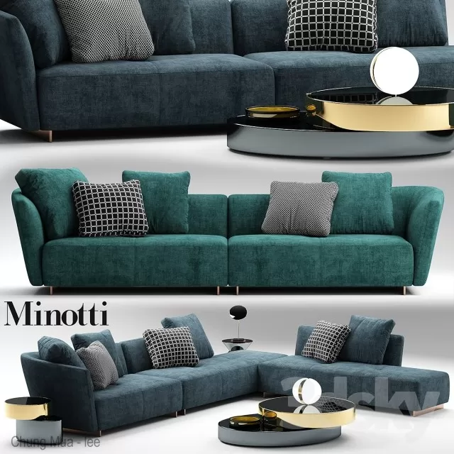 3DSKYFREE – LIVINGROOM - SOFA 3DS MAX MODELS