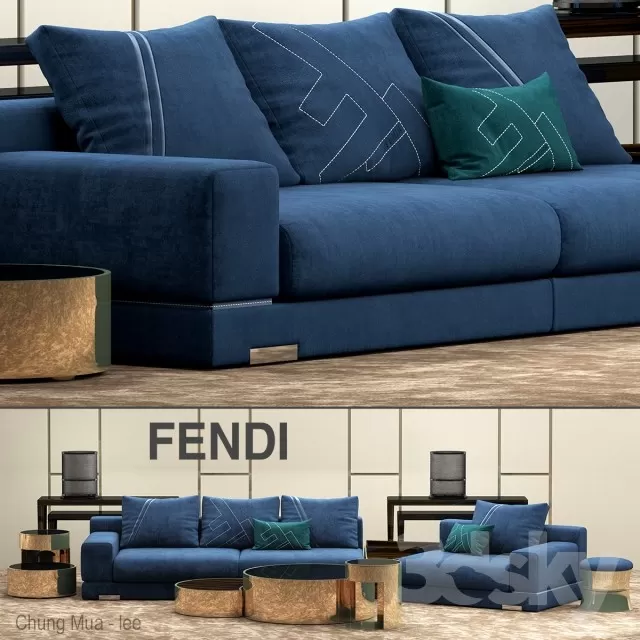 3DSKYFREE – LIVINGROOM - SOFA 3DS MAX MODELS