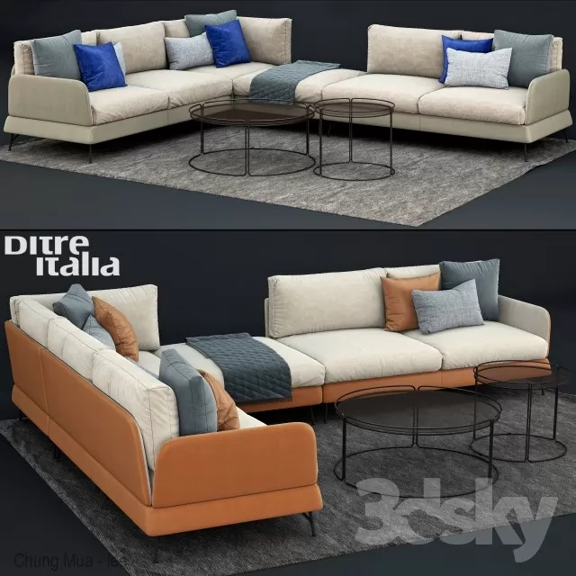 3DSKYFREE – LIVINGROOM - SOFA 3DS MAX MODELS