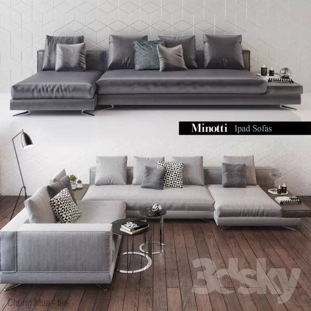 3DSKYFREE – LIVINGROOM - SOFA 3DS MAX MODELS
