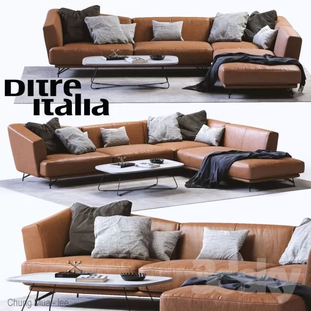 3DSKYFREE – LIVINGROOM - SOFA 3DS MAX MODELS