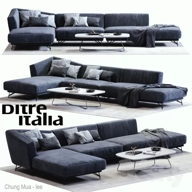 3DSKYFREE – LIVINGROOM - SOFA 3DS MAX MODELS