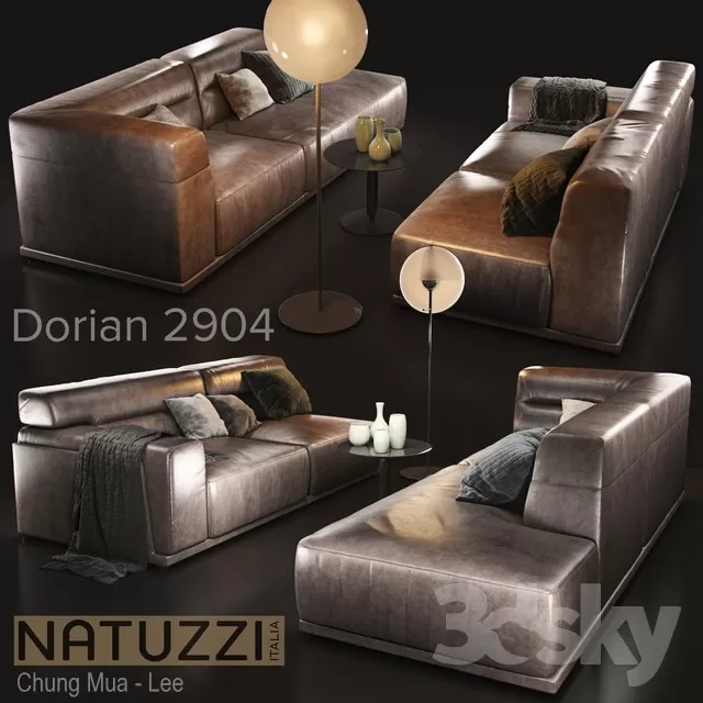 3DSKYFREE – LIVINGROOM - SOFA 3DS MAX MODELS