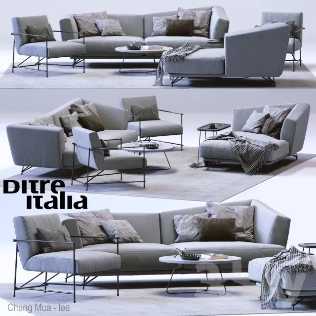 3DSKYFREE – LIVINGROOM - SOFA 3DS MAX MODELS
