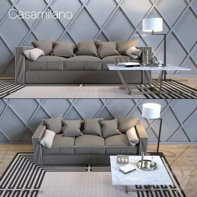 3DSKYFREE – LIVINGROOM - SOFA 3DS MAX MODELS