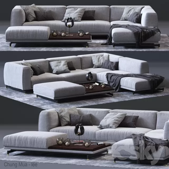 3DSKYFREE – LIVINGROOM - SOFA 3DS MAX MODELS