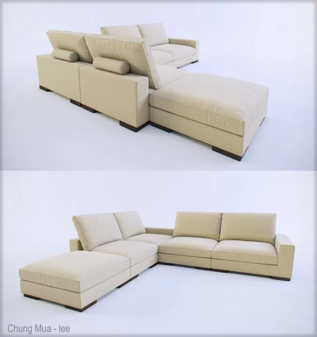 3DSKYFREE – LIVINGROOM - SOFA 3DS MAX MODELS