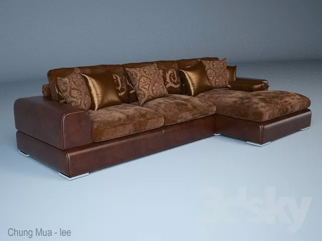 3DSKYFREE – LIVINGROOM - SOFA 3DS MAX MODELS