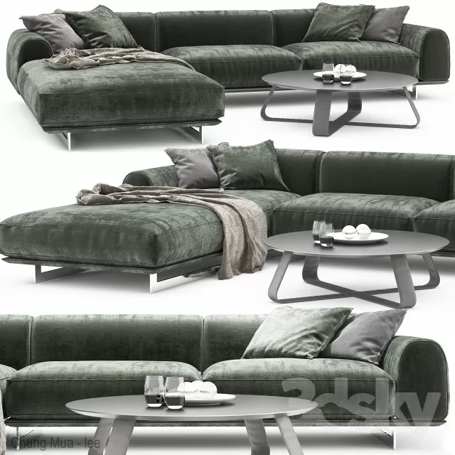 3DSKYFREE – LIVINGROOM - SOFA 3DS MAX MODELS