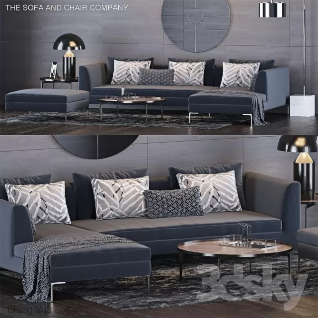3DSKYFREE – LIVINGROOM - SOFA 3DS MAX MODELS