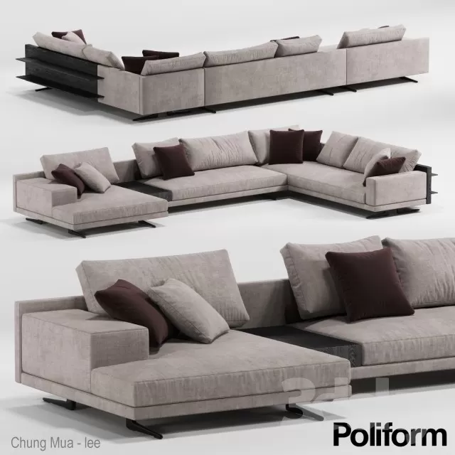 3DSKYFREE – LIVINGROOM - SOFA 3DS MAX MODELS