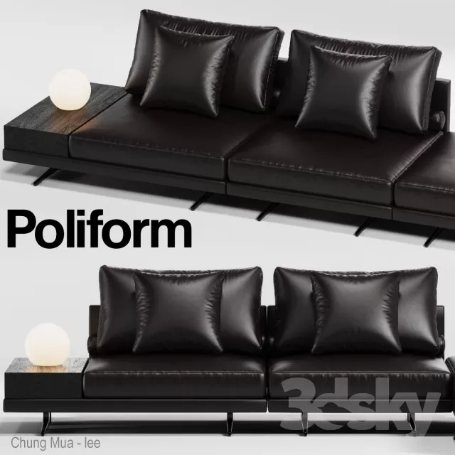 3DSKYFREE – LIVINGROOM - SOFA 3DS MAX MODELS