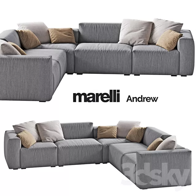 3DSKYFREE – LIVINGROOM - SOFA 3DS MAX MODELS