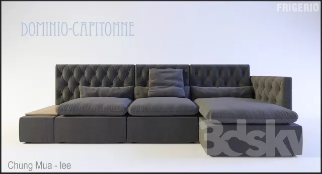 3DSKYFREE – LIVINGROOM - SOFA 3DS MAX MODELS