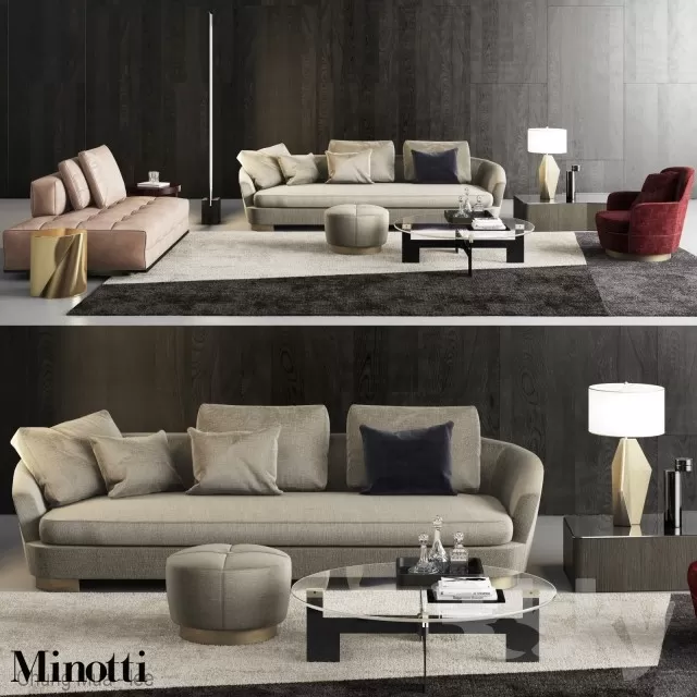 3DSKYFREE – LIVINGROOM - SOFA 3DS MAX MODELS