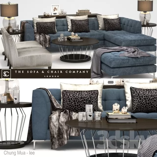 3DSKYFREE – LIVINGROOM - SOFA 3DS MAX MODELS