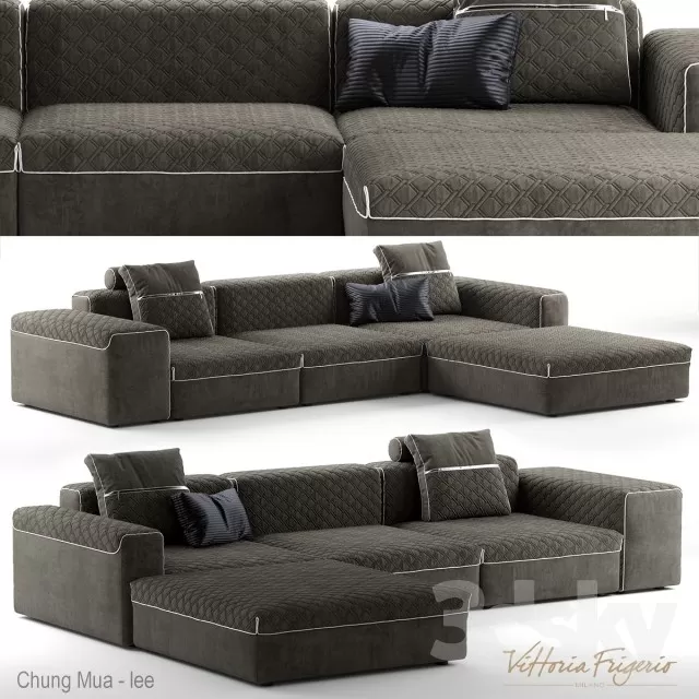 3DSKYFREE – LIVINGROOM - SOFA 3DS MAX MODELS