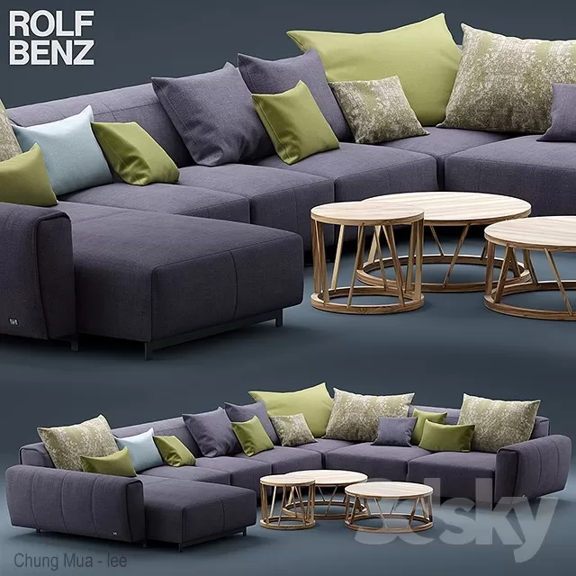 3DSKYFREE – LIVINGROOM - SOFA 3DS MAX MODELS