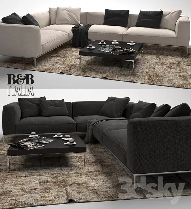 3DSKYFREE – LIVINGROOM - SOFA 3DS MAX MODELS