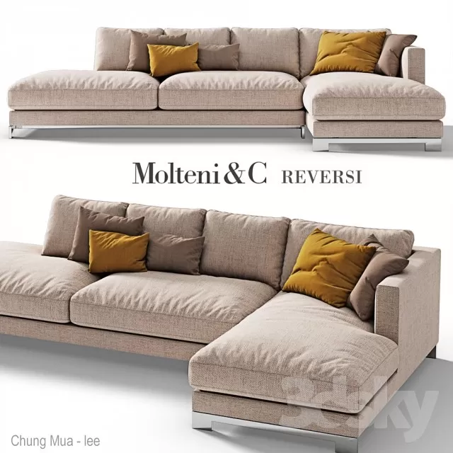 3DSKYFREE – LIVINGROOM - SOFA 3DS MAX MODELS