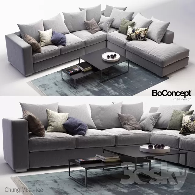 3DSKYFREE – LIVINGROOM - SOFA 3DS MAX MODELS