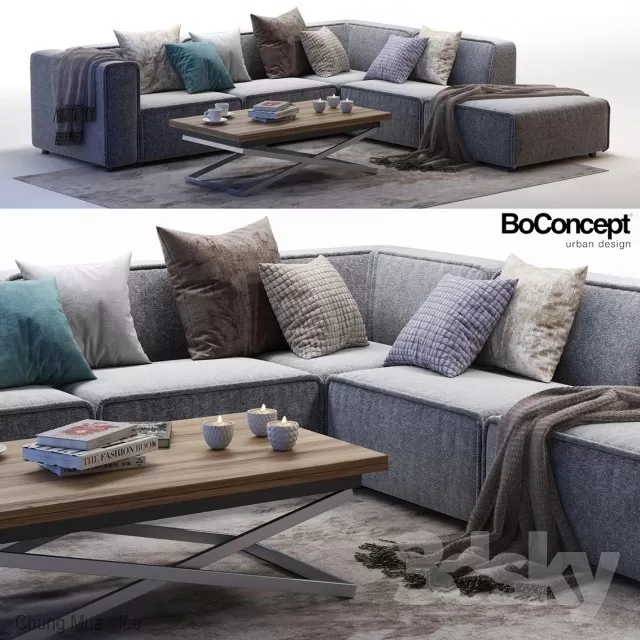 3DSKYFREE – LIVINGROOM - SOFA 3DS MAX MODELS