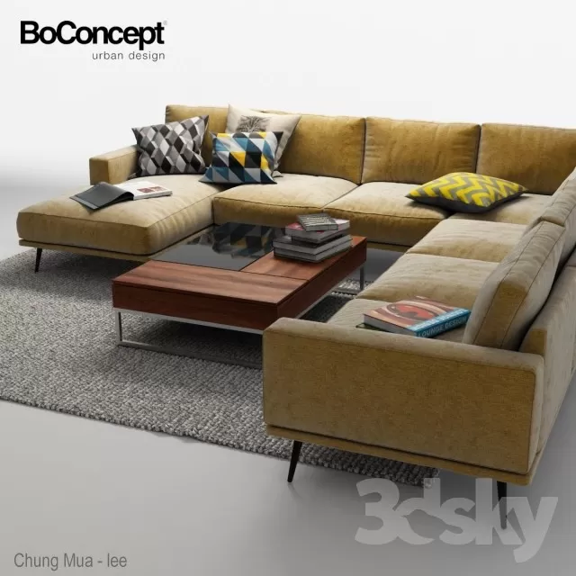 3DSKYFREE – LIVINGROOM - SOFA 3DS MAX MODELS
