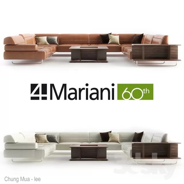 3DSKYFREE – LIVINGROOM - SOFA 3DS MAX MODELS