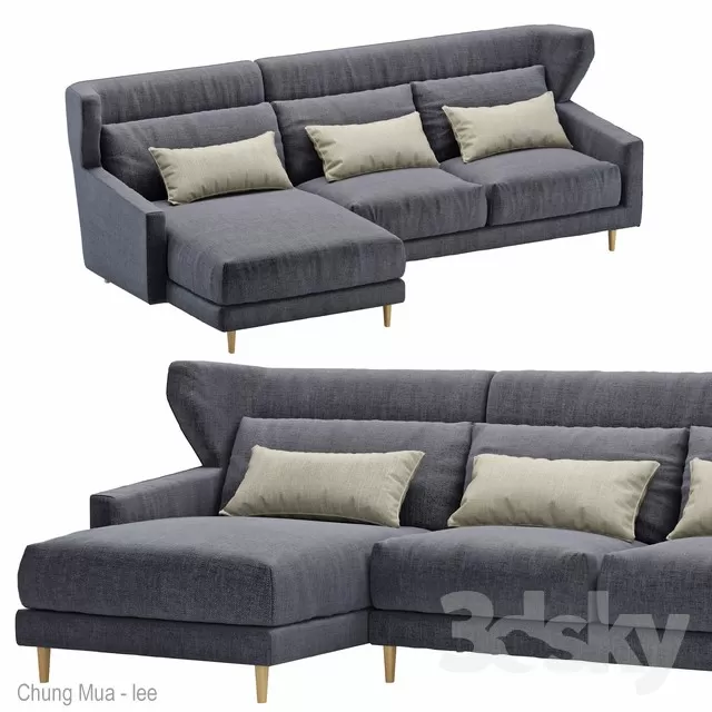 3DSKYFREE – LIVINGROOM - SOFA 3DS MAX MODELS