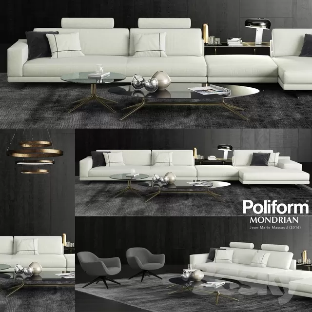 3DSKYFREE – LIVINGROOM - SOFA 3DS MAX MODELS