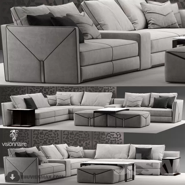 3DSKYFREE – LIVINGROOM - SOFA 3DS MAX MODELS
