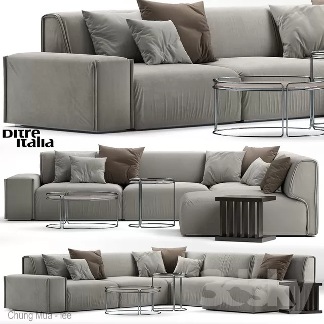 3DSKYFREE – LIVINGROOM - SOFA 3DS MAX MODELS