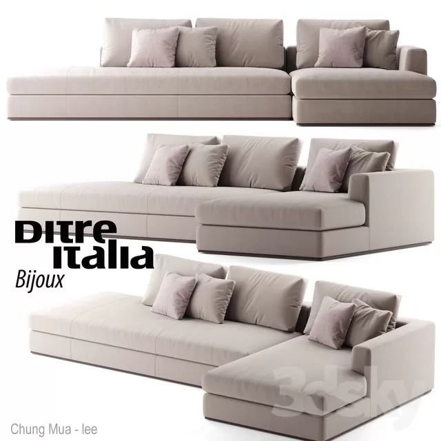 3DSKYFREE – LIVINGROOM - SOFA 3DS MAX MODELS