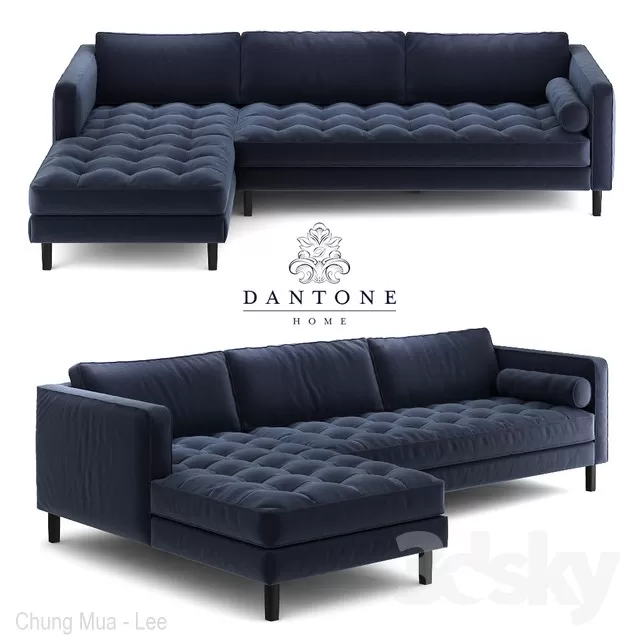 3DSKYFREE – LIVINGROOM - SOFA 3DS MAX MODELS