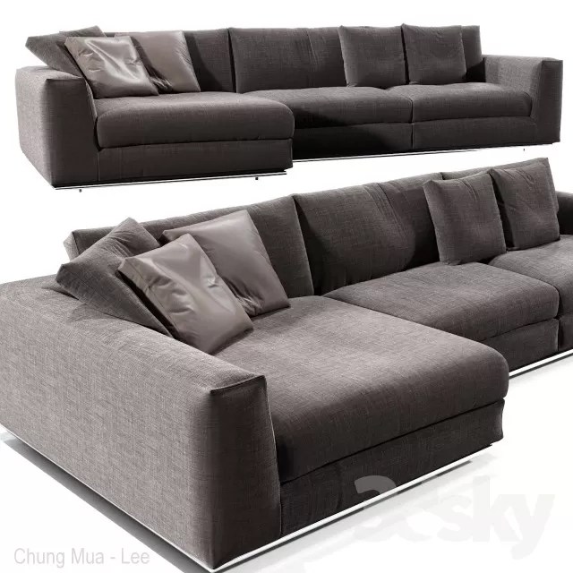 3DSKYFREE – LIVINGROOM - SOFA 3DS MAX MODELS