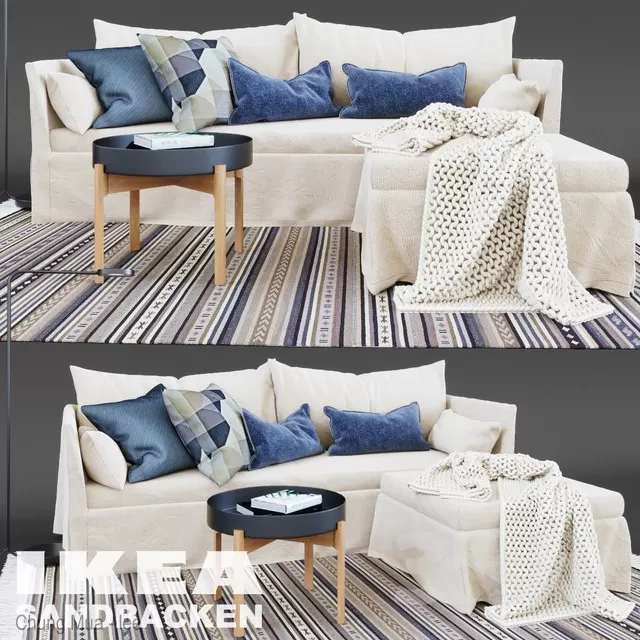 3DSKYFREE – LIVINGROOM - SOFA 3DS MAX MODELS