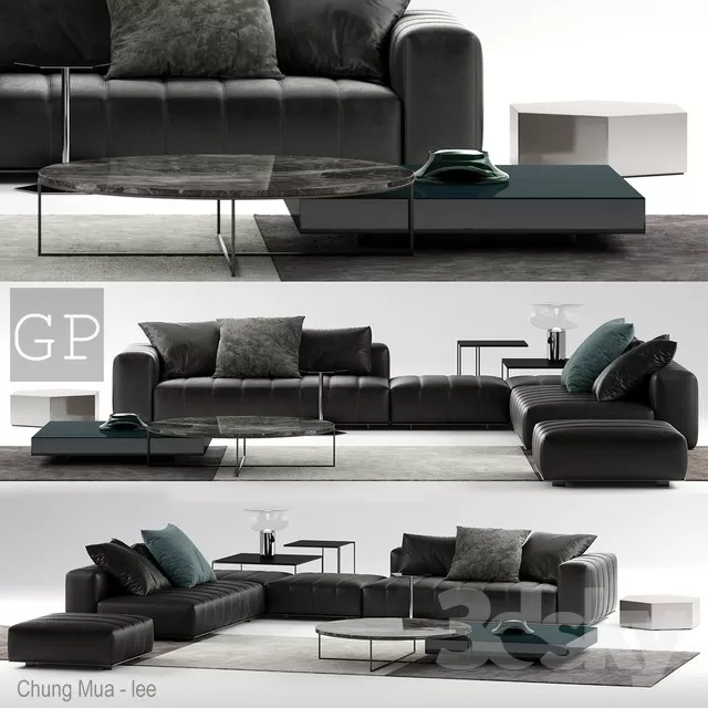 3DSKYFREE – LIVINGROOM - SOFA 3DS MAX MODELS