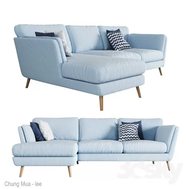 3DSKYFREE – LIVINGROOM - SOFA 3DS MAX MODELS