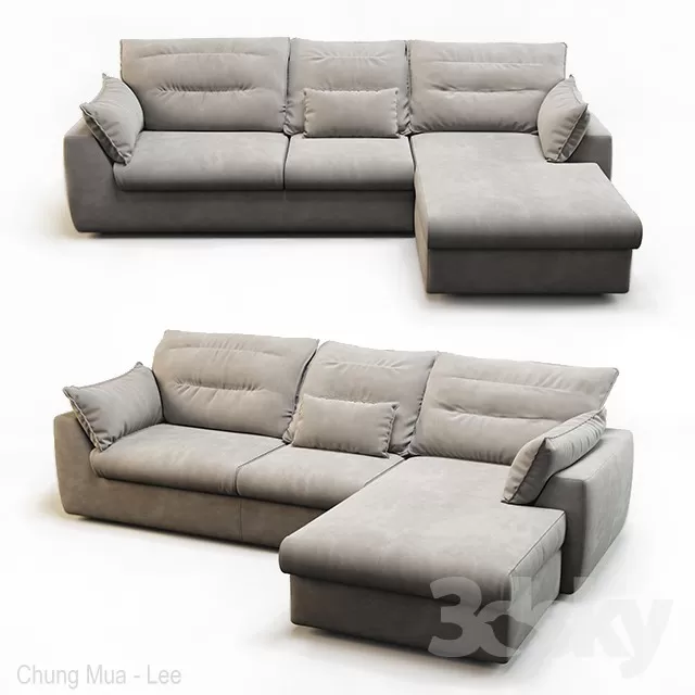 3DSKYFREE – LIVINGROOM - SOFA 3DS MAX MODELS