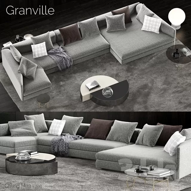 3DSKYFREE – LIVINGROOM - SOFA 3DS MAX MODELS